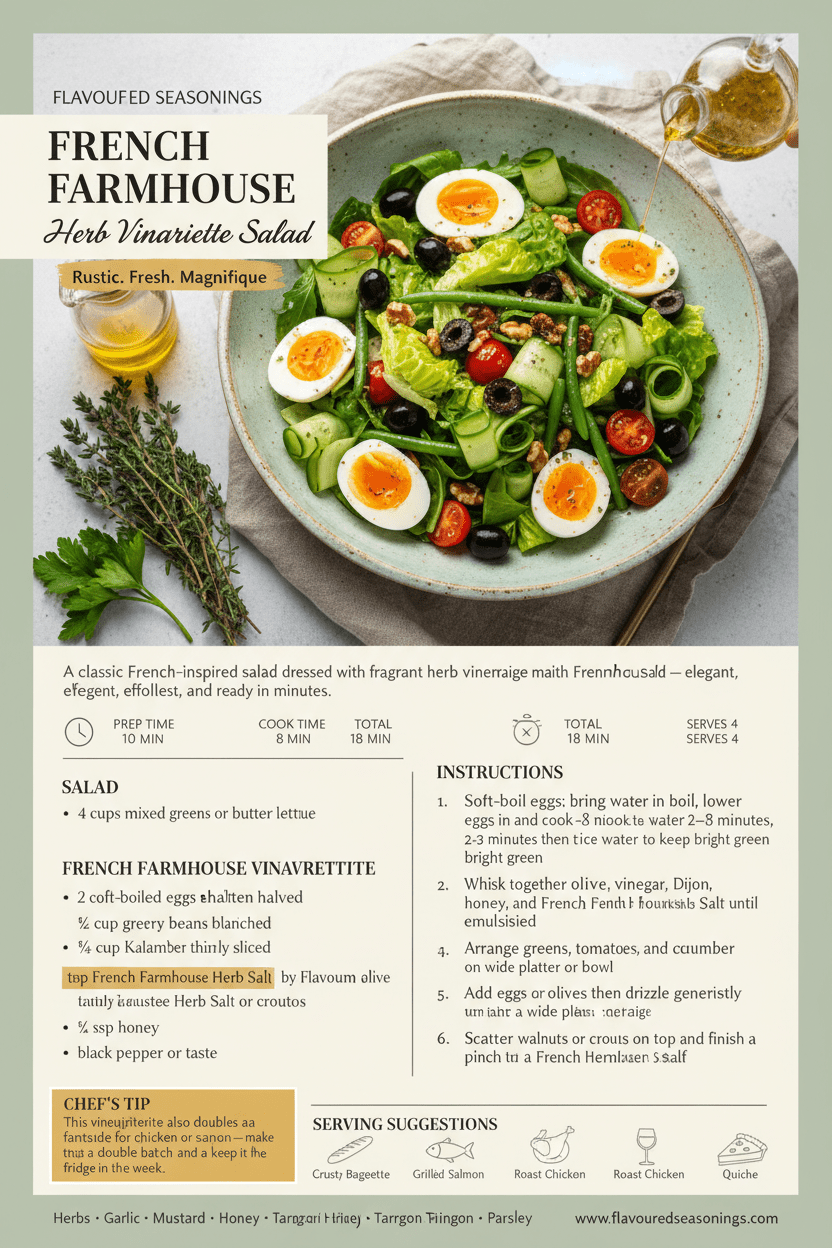 French Farmhouse Herb Salt - Flavoured Gourmet Seasonings