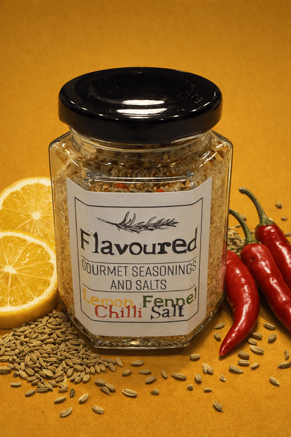 Lemon Chili Salt with Fennel - Flavoured Gourmet Seasonings