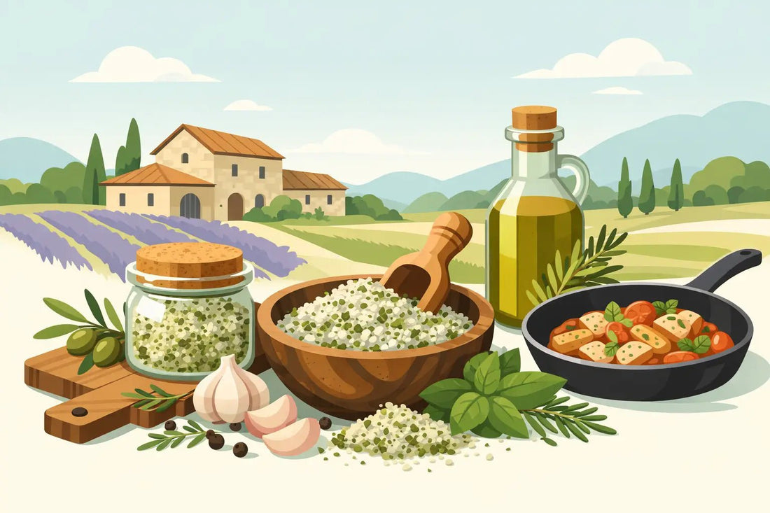 French Farmhouse Herb Salt in Everyday Cooking - Flavoured Gourmet Seasonings