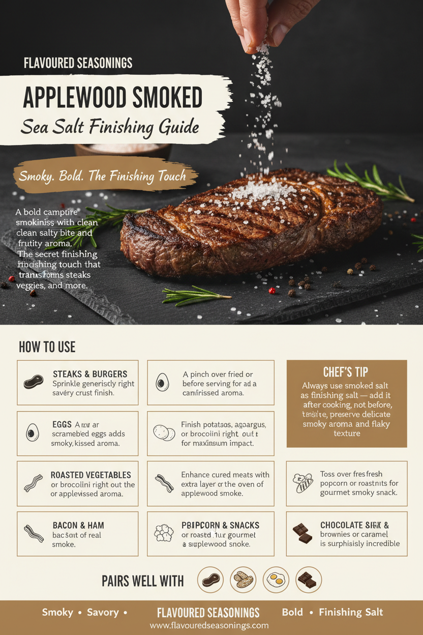 Applewood Smoked Sea Salt Finishing Guide Recipe Card