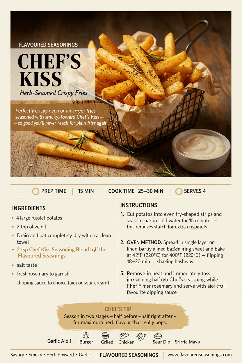 Chef's Kiss Seasoning Blend - Flavoured Gourmet Seasonings