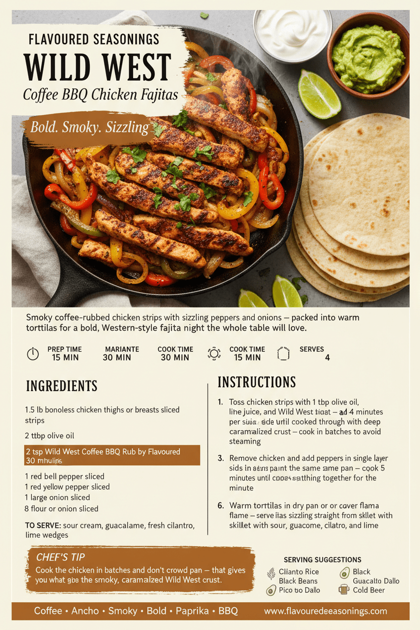 Wild West Coffee BBQ Rub - Flavoured Gourmet Seasonings